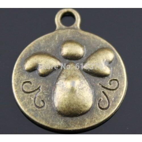 Free shipping 60pcs 18mm guardian angel charms antique bronze metal alloy vintage jewelry findings