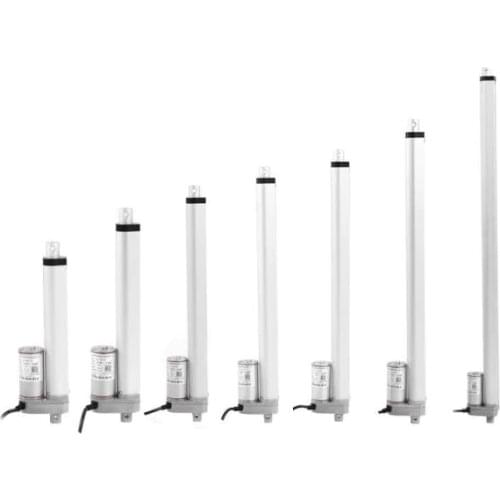 Free shipping 25-450mm(1inch-18inches) stroke linear actuator 12v 24v with 1000N/100kgs max load 10mm/s moving speed