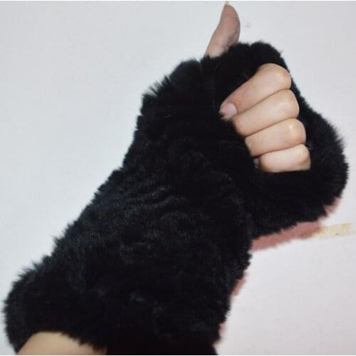 Free Shipping SJ065 New Arrival Wholesale Rex Rabbit Hand Glove Top Quality Hand Warmers Cheap