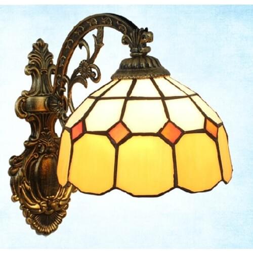 Free shipping High quality new arrival Mediterranean Sea Bohemia rustic mermaid mosaic bedside Mirror light Wall lamp