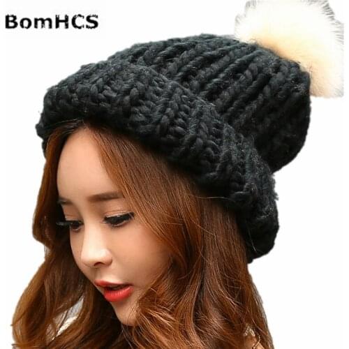 BomHCS Women's Hats With Pompoms