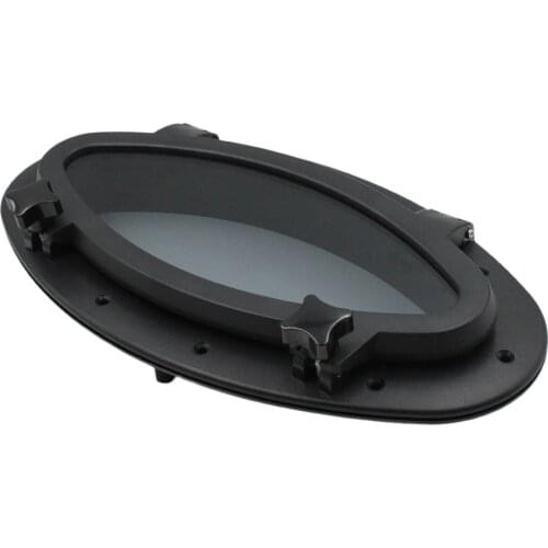 Black Boat Yacht Elliptical Oval Opening Portlight Porthole 16" X 8"