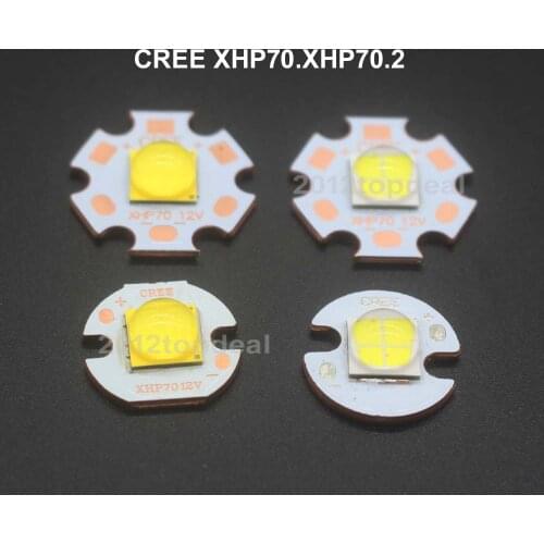 CREE XHP70 XHP70.2 2 generation Cool White Neutral White Warm White LED Emitter 6V 12V with 16mm 20mm Copper PCB