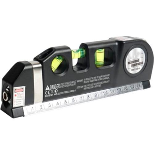 4 in 1 Infrared Laser Level Cross Line Laser Tape With 2.5m Measure Tape Multifunction Laser Level Tools