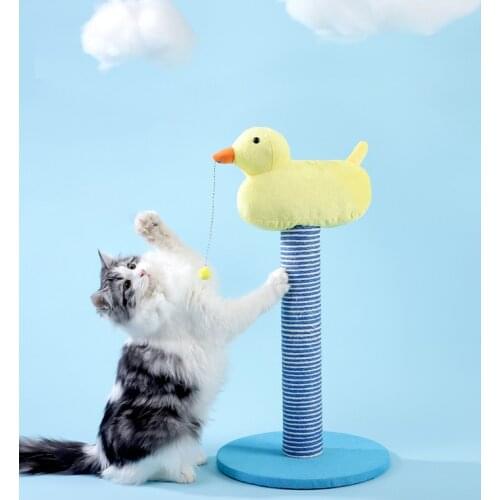 Pet Cat Tree Sisal Cat Scratching Post Wear-Resistant Stable Funny Grinding Claws Toys Protecting Furniture Cat Accessories