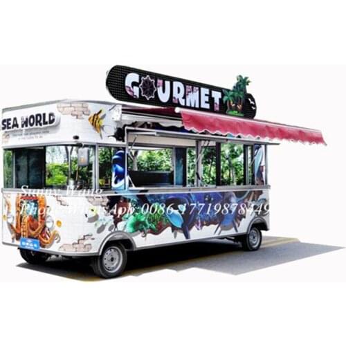 Mobile Food Trailer/ Street Mobile Food Cart/ China Factory Mobile Food Truck For Sale