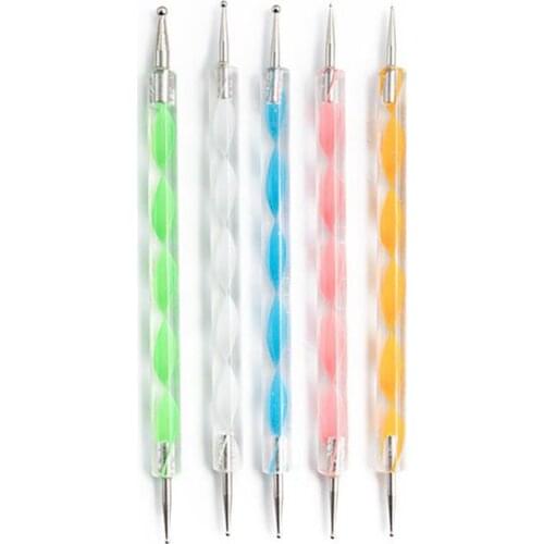 25PCS Mandala Dotting Tools Stencil Set Ball Stylus Outline Brush Tray Paint for Canvas Rocks Crafting Drafting Storage Bag