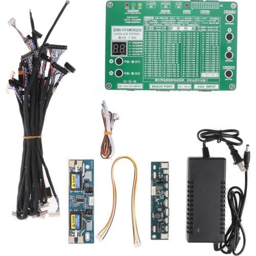 Laptop TV/LCD/LED Test Tool led panel tester Support 7-84 Inch LVDS interface 14/Screen cable high-pressure board Repair Screen