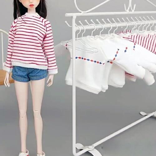 New Blyth Long Sleeve Stripe Hoodie Doll Clothes for Barbies,Pullip,Azone S,Blyth,1/6 Dolls Accessories Clothing