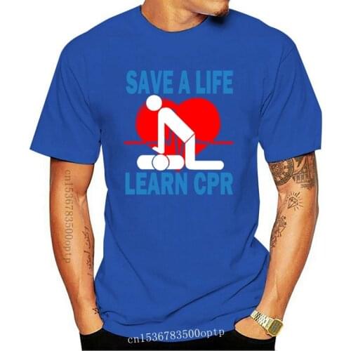 New T Shirt Shop Short Men Save A Life Learn Cpr Emt Ems Paramedic Short-Sleeve Shirts