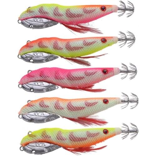 35g Fishing Lure Sea Fishing Attractive Plastic Simulation Egi Squid Bait for Angling 3D Plastic Hard Bait Crankbait Wobblers