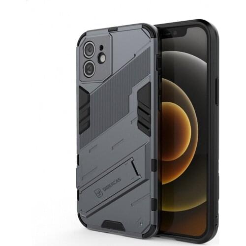 Full Protection Shockproof Armor Phone Case for iPhone 11 12 Pro XR Xs Max X 7 8 Plus SE 2020 Hiden Kickstand Hard Back Cover