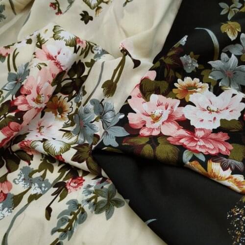 On Sale Chiffon Floral Soft Trousers Dress Palazzo Material Breathable DIY Dress Blouse Fabric