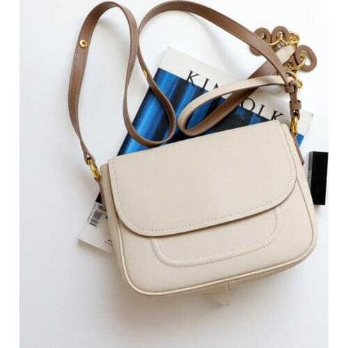 Luxury Women Handbag Cow Leather Fashion female messenger suture bag High Quality chains shoulder crossbody bags