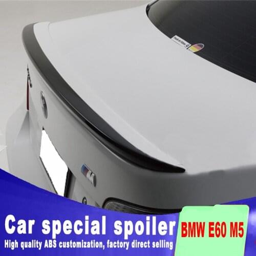 2005 2006 2007 2008 2009 2010 For BMW E60 M5 520 525 528 535 Spoiler tear trunk wing rear spoiler by ABS primer paint spoilers