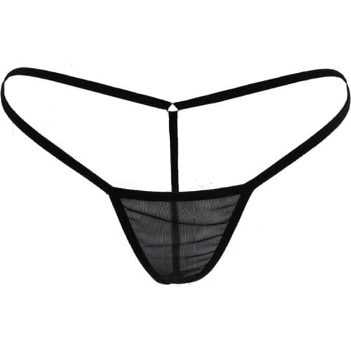 Sexy lingerie femme underwear women panties ropa interior femenina tanga thong Solid color Netting transparent String Traceless