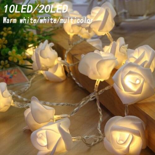 LED rose battery lamp Festive lantern decorative lamp simulation rose lantern string home decoration lights