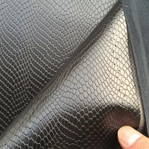 Animal Style Snake Printed Synthetic Leather Fabric Material H004