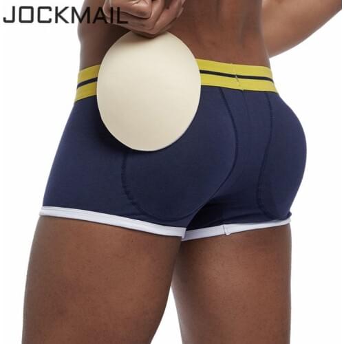 JOCKMAIL padded Sexy men underwear butt Bulge Enhancing boxer men shaper Push Up Cup penis enlargement gay underwear underpants