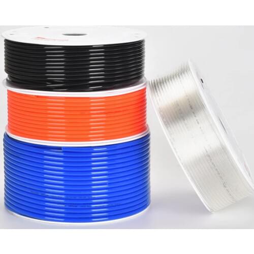 Air Tubing Pneumatic Pipe Tube Hose 10mm OD 6.5mm ID 8mmx5mm 6mm x 4mm 2.5mm 12x8mm Transparent Blue Red PU Air Gas Pipe H