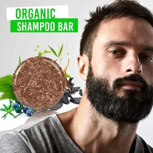 Beard Darkening Shampoo Bar Beard Wash Bar Hair Darkening Shampoo Soap for Men