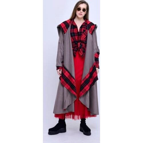 Women High Quality Cotton Fabric Made In Turkey Bohemian Gothic Style Witch Hooded Jacket