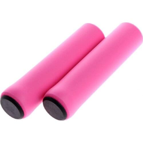 1 Pair Ultra-Light Non-Slip Soft Silicone Handlebar Grip Mountain Bike Bicycle Sponge Covers