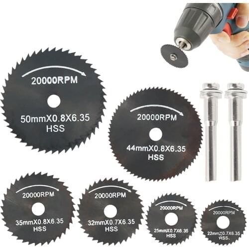 8PCS HSS Circular Saw Blades Woodworking Cutting Processing High Speed Steel Milling Small Saw Blade Multi-function Power Tool