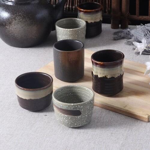 80-150ML Chines Style Coffee Cups Ceramics Mugs Beer Tea Mug Whiskey Drinkware Cup Latte Specialized Expresso