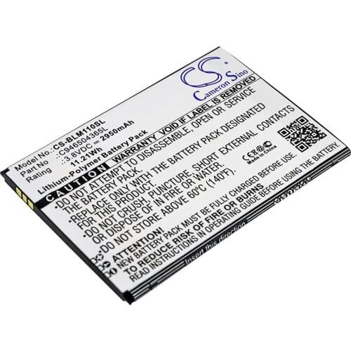 CS 2950mAh / 11.21Wh battery for BLU L0110EE, L0110UU, Life Max C946504365L