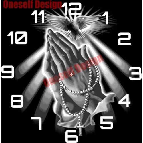 5d diamond painting full square with clock cross 5d diamond embroidery full set with clock diamond mosaic sale flower