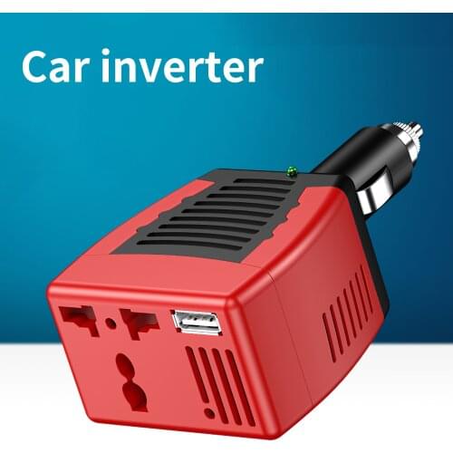 75W DC 12V To AC 110V Car Power Inverter Car Charger Adapter Multifunctional Power Inverter With USB Port Transformer Convert