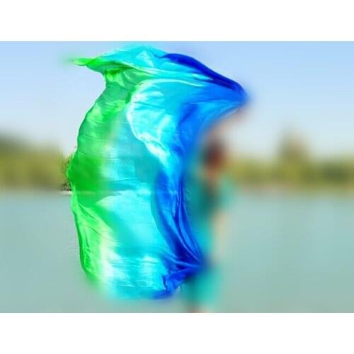 Free Shipping Cheap Solid Color Silk Veils 250*114cm Hand Throw Scarf Shawl Bellydance Props White Red Royal Blue Free Shipping