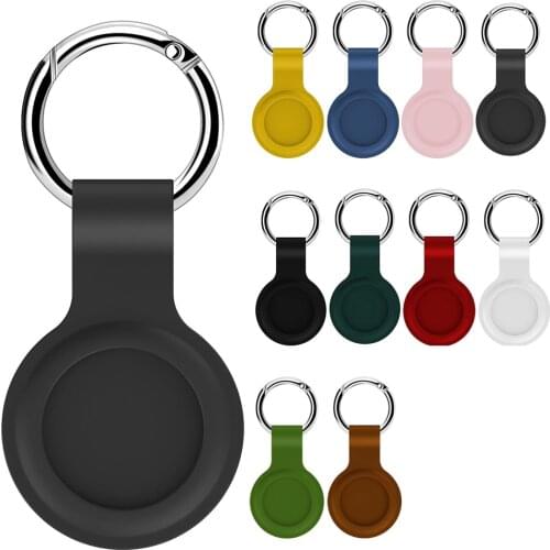 For Airtags Case Soft Silicone Bumper Coverage Cover Defense Edge for Apple Airtag Tracker Shock Proof Resist Cases