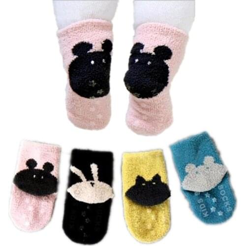 Unisex Baby socks Soft Cotton Childrens Socks toddler Animal Panda Fox Bunny Cartoon Socks Warm Kids Boys Girls winter socks