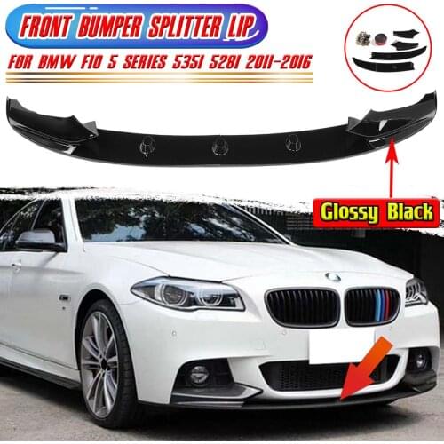 F10 Car Front Bumper Splitter Lip Spoiler Bumper Diffuser For BMW F10 5 Series 535i 528i M Sport 2011-2016 Bumper Aprons Guard
