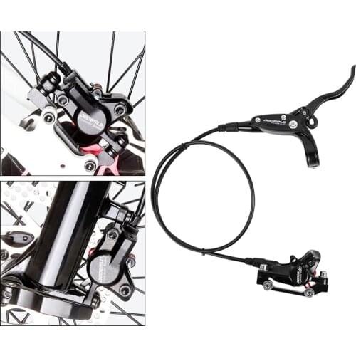 MTB Mountain Bike Hydraulic Disc Brake Front Rear 750/1350mm CNC Lightweight Upgrade Kit Cycling Disc Brake Lever Black