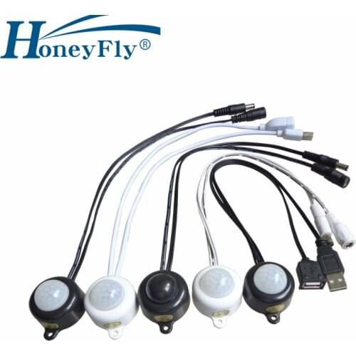 HoneyFly Infrared Sensor Delay Switch Used Inside Cabinet (Open Door, Light on/Close Door, Delay Off) Light Switch 40W 5-24V