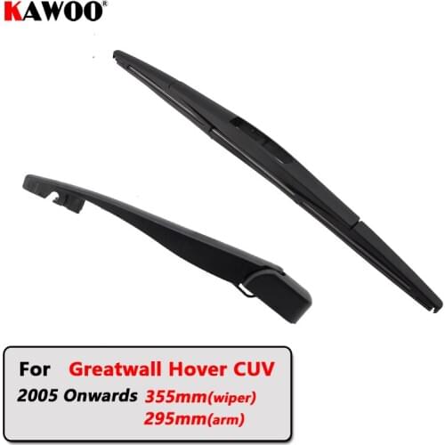 KAWOO Car Rear Wiper Blade Back Window Wipers Arm For Great Wall Hover CUV Hatchback (2005-) 355mm Auto Windscreen Styling