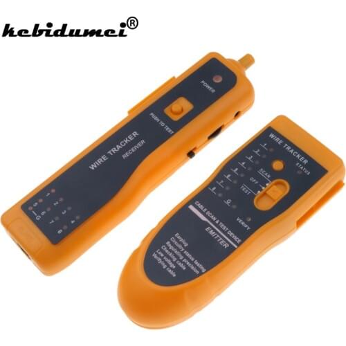 Kebidumei RJ11 RJ45 Cat5 Cat6 Telephone Wire Tracker Tracer Toner Ethernet LAN Network Cable Tester Detector Line Finder