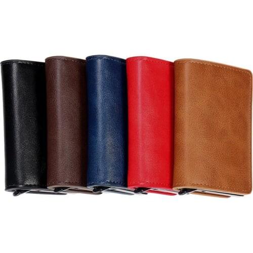 RFID Card Holder Portable Creative Small Anti-theft ID Credit Card Holder Pocket Wallet Bag for Home Women Men Credit Card Box