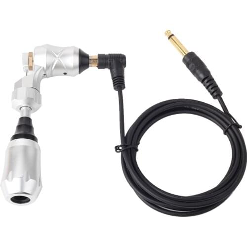 New Style L Shape RCA hook line right angle black silicone super soft motor hook line tattoo machine RCA interface line