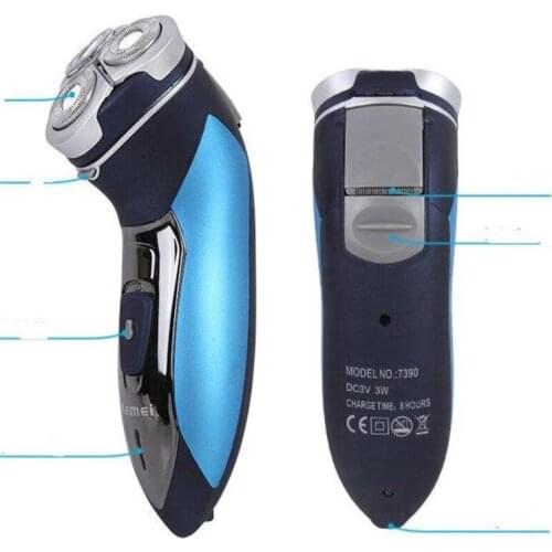 Electric Foil Shaver Beard Razor Washable Floating 3D Rotary Shaving Cutter Mustache Face Trimmer Man Clipper Facial Hair Shaver