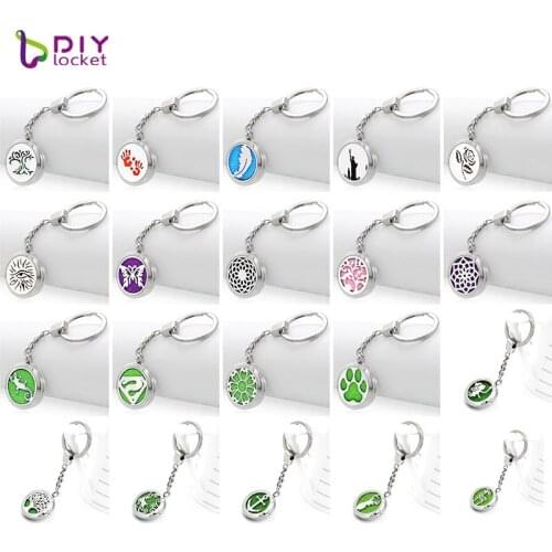 Wholesale 316 Stainless Steel Wholesale Aromatherapy Lockets Keychain 30mm Essential Oil Keychain Jewelry AA241-266-Y01