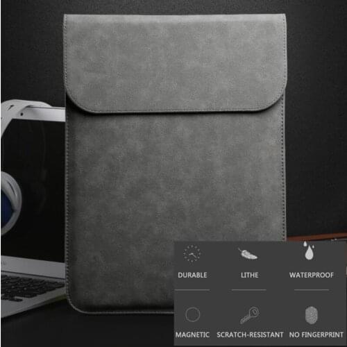 Portable PU Ultra-thin Notebook Macbook Ipad Laptop With Magnetic Buckle Sleeve Liner Bag Computer Case Laptop Bag
