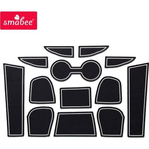 Anti-Slip Gate Slot Cup Mat for Mazda CX-3 2017 2018 2019 Non-slip Pad Accessories Rubber Coaster White