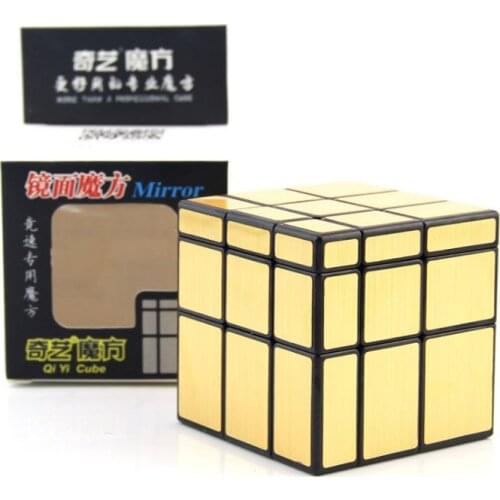 Qiyi Mirror Cube 3x3 Speed Cube 3x3x3 Magic Cube Puzzle Educational Toys For Children Silver/Golden/Green Mirror Blocks