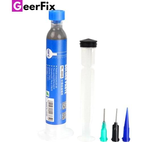 Relife Solder Paste Flux 138C Low Temp Welding Flux Paste RL-404S 10CC Tin Liquid BGA Soldering Fluxes for Rework Repair