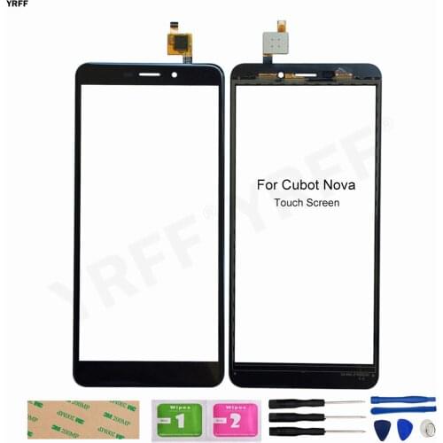 New Glass Panel Lens Sensor For Cubot Nova Touch Screen Digitizer Front Glass Assembly Repair parts Good Quality