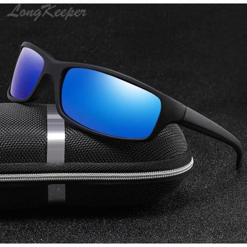 LongKeeper Oval Polarized Sunglasses Men Mirror Lens Sport Sun glasses for Driving Women Brand Design Goggles Gafas de sol UV400